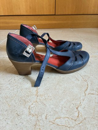 Yokono Zapatos Tacón Azul