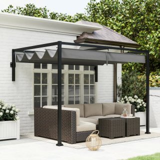 Pérgola de pared 297x211x220 cm