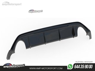 DIFUSOR TRASERO FORD FOCUS ST / ST-LINE MK4 2018-- NEGRO BRILLO