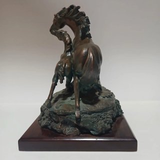 Scultura in bronzo di Pau Marcell dei cavalli del XX secolo