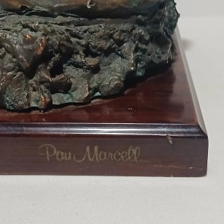 Scultura in bronzo di Pau Marcell dei cavalli del XX secolo