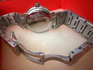 Reloj Bulgari Original Negro y Plateado