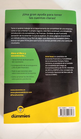Contabilidad y Finanzas para Dummies - Oriol Amat