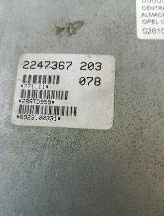 Centralita motor uce 0281001427 opel omega 287774