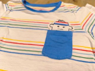 Lote 2 Camisetas Manga Corta Rayas y Dibujo