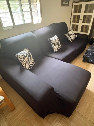 Si te lo llevas hoy Sofá Chaiselongue Tela Naranja