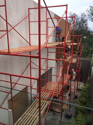 Andamios metálicos para obra