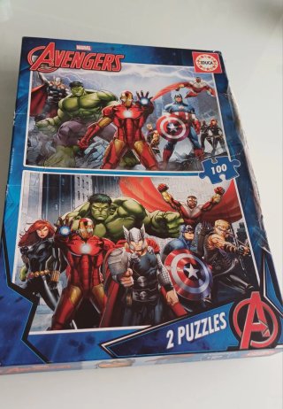 2 Puzzles Educa Spiderman y Avengers 2x100 piezas
