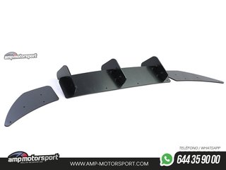 AÑADIDO DIFUSOR TRASERO VW GOLF 7 R 2012-2017 NEGRO BRILLO