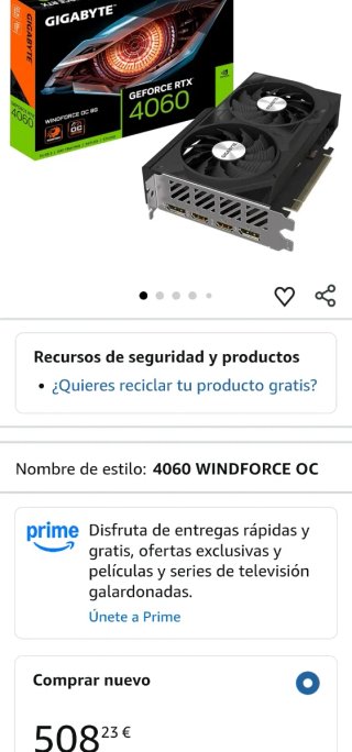 Scheda Grafica Gigabyte RTX 4060 8GB