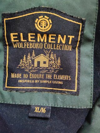 Chaqueta impermeable Element verde Talla XL