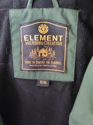 Chaqueta impermeable Element verde Talla XL