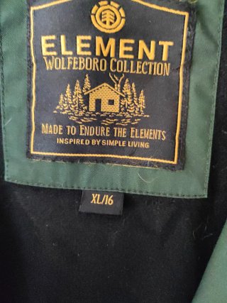 Chaqueta impermeable Element verde Talla XL