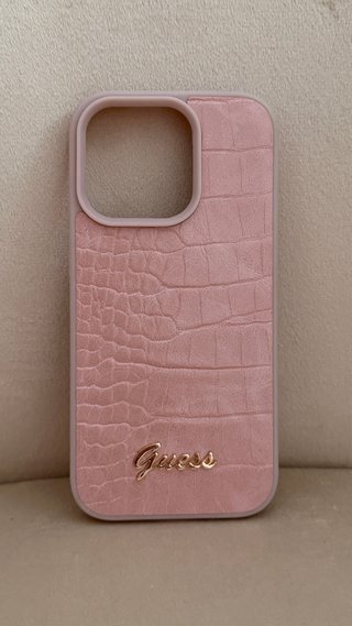 Funda Guess iPhone 16 Pro Rosa Cocodrilo