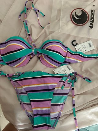 Bikini Red Point Talla 40 Rayas