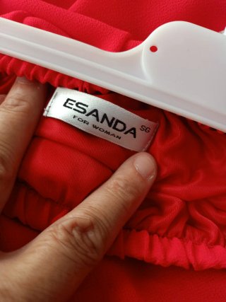 Camiseta volantes y flores+Falda Roja Made inSpain