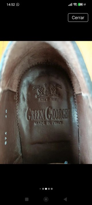 Zapatos de piel T40 con cordones y tachuelas