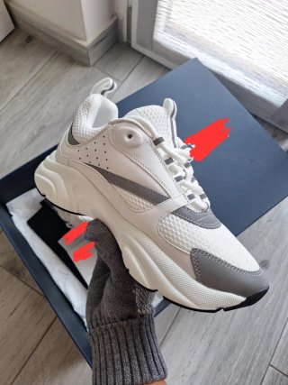 Scarpe B22 Sneakers Bianche Grigie