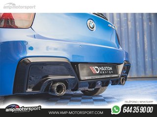 DIFUSOR TRASERO BMW 1 F20/F21 2011-2015 NEGRO MATE