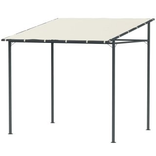 Pérgola de Pared 2.4x2.4m Techo Inclinado