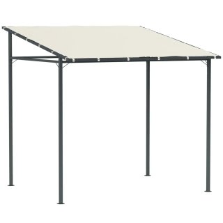 Pérgola de Pared 2.4x2.4m Techo Inclinado