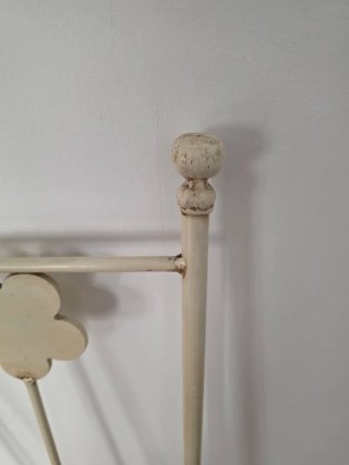 Cabecero Cama 90cm Flores Blanco Envejecido