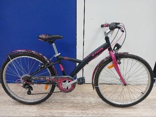 BICICLETA NIÑOS 24" POPLY 500 NEGRO