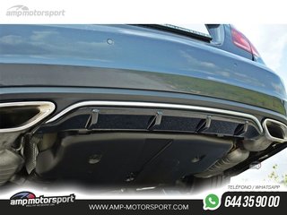 DIFUSOR TRASERO MERCEDES C W207 2012-2017 NEGRO BRILLO