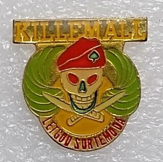 KILL'EM ALL LET GOD.. , V.ge Metal Enamel Pin 80s