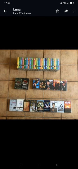 Vendo Lote Cintas VHS, lote completo, no envío.