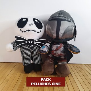 Lote Peluches Cine Jack Skellington + Mandalorian de segunda mano