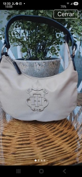 Bolso Tommy Hilfiger Beige Nuevo