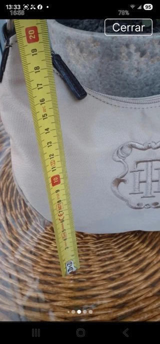Bolso Tommy Hilfiger Beige Nuevo