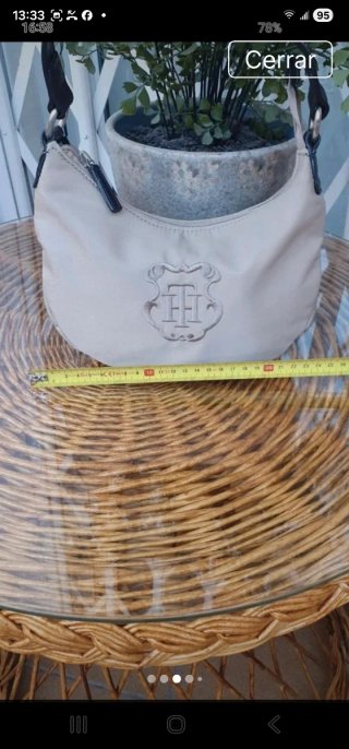 Bolso Tommy Hilfiger Beige Nuevo