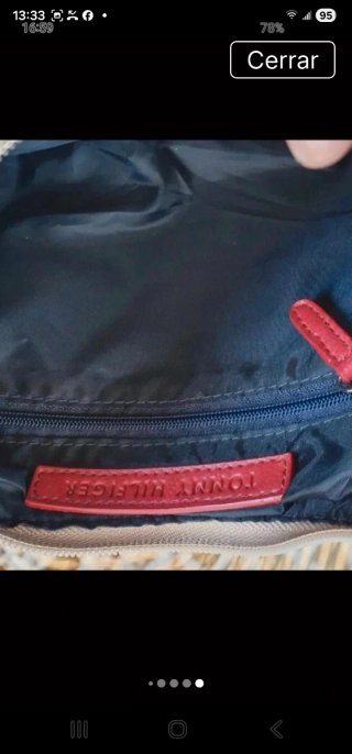 Bolso Tommy Hilfiger Beige Nuevo