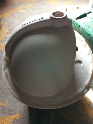 Lavabo ovalado para mueble de baño