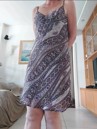 Abito sottoveste stampa paisley taglia unica