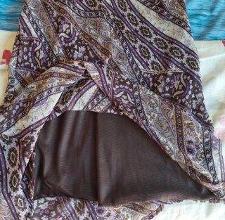 Abito sottoveste stampa paisley taglia unica