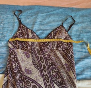 Abito sottoveste stampa paisley taglia unica