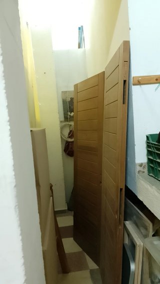 Puertas de madera Iroko para exterior