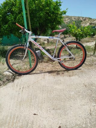 Bicicleta Aluminio Ruedas Naranja