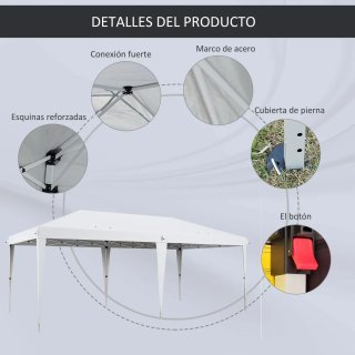 Carpa Plegable 6x3m Ajustable