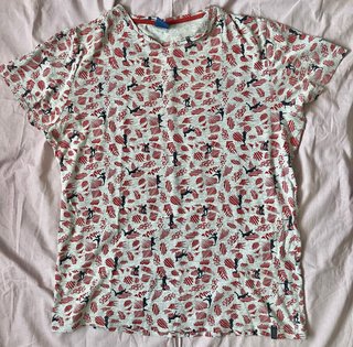 Camiseta Springfield Talla S Estampado Surf