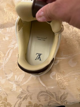 Scarpe Louis Vuitton bianche e marroni
