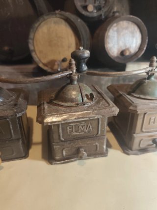6 Molinillos de Café Antiguos ELMA