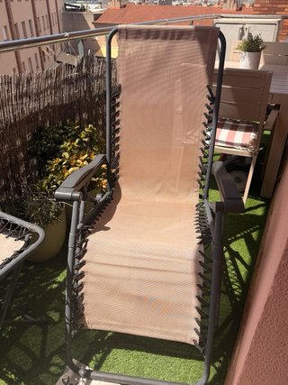 Hamacas exterior con mesa auxiliar