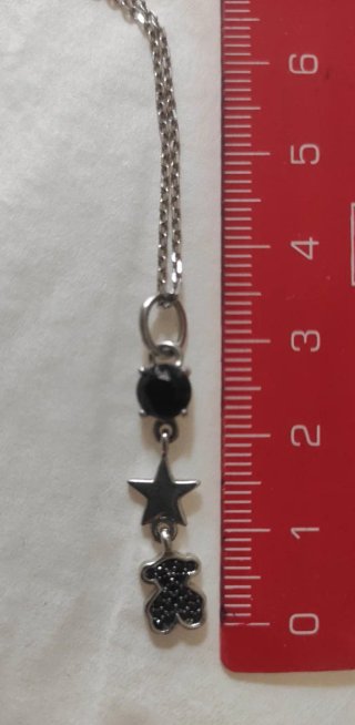 Collar y colgante Tous plata/onix