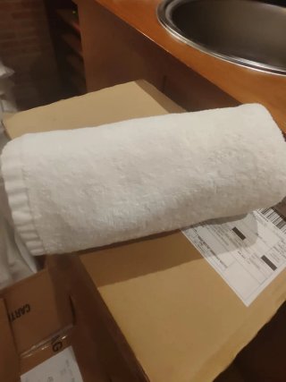 Toallas de lavabo de algodón blancas