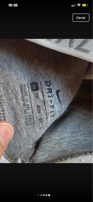 Sujetador deportivo Nike gris Talla XS