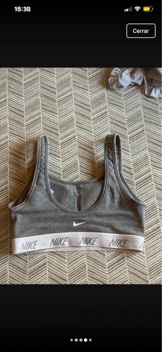 Sujetador deportivo Nike gris Talla XS